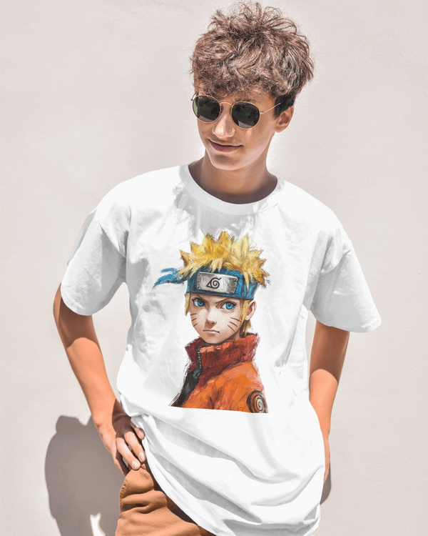 Naruto anime oversized T-shirt front print