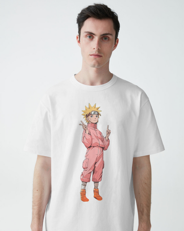 Naruto oversized t-shirt in white